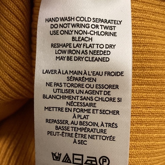 Anthropologie MAEVE Josefa Ribbed Short Sleeve Tee in Mustard Yellow - Picture 9 of 12